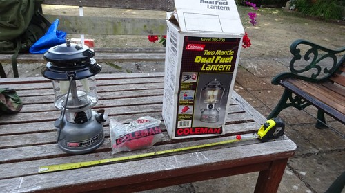 Coleman 285-700 Doble Combustible Doble Manto Camping Linterna Luz Lámpara Pesca Campamento