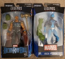 2 Marvel Legends action figures Beta Ray Bill Rock Python Hasbro BAF Hulk