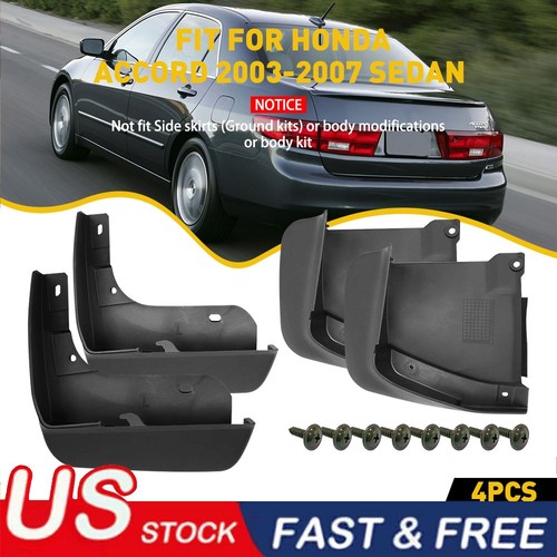 Car Mudguard Mud Flaps Splash Guards Fender for Honda Accord Sedan 2003-2007