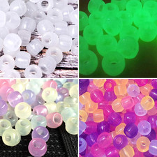 1500 Pcs UV Beads, Glow in the Dark Beads for Bracelets, Crafts, 8Mm Friendship