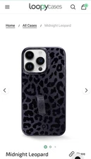 Loopy iPhone 14 Pro Max Case. Black Leopard. Gently Used