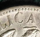 1901 Zs Z Mexico 20 Centavos Silver, CHOICE AU Twenty, Mint Error Die Cracks — photo 6