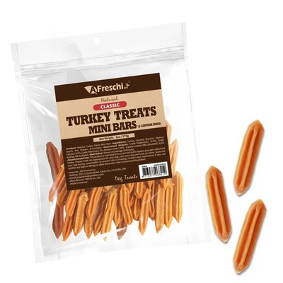 A Freschi srl Natural Turkey Treats, USA-Sourced Trukey, 6 Ounce (Pack of 1) 