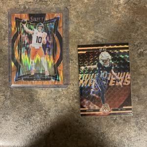 2024 Select Bo Nix Concourse #30 Orange Shock /499 (RC) + Mosaic fluorescent