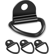 Zurrösen, Verzurrösen, Anhänger Zurrhaken, 4 Stück, 400 kg, Stahl, Montage