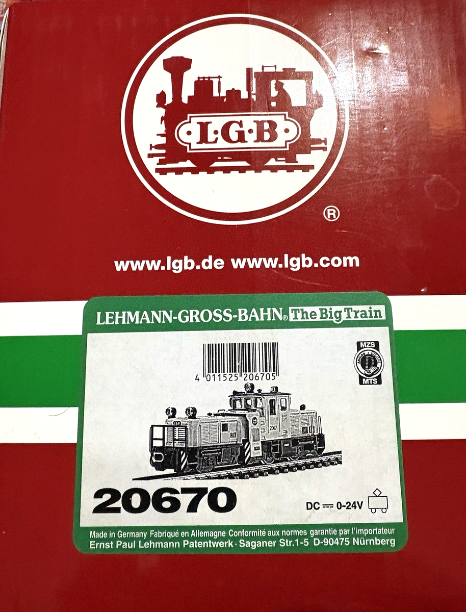 LGB 20670 Track Cleaning Track Cleaning Diesel Locomotive - Yellow