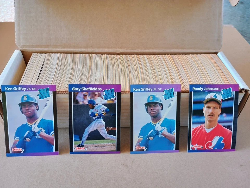 4 juegos de béisbol 1989 - Donruss Fleer Bowman Topps + 3 Griffey RC adicionales Foto 2 de 4