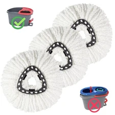 3 Paquete Cabezales De Repuesto Para Trapeador De Trapeador De Microfibra Rec