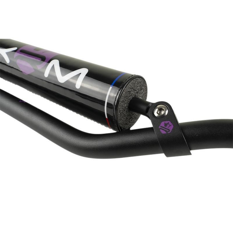 Guidon 50 KRM Pro Ride noir en aluminium 22.2 mm pour moto et scooter