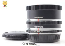  MINT Olympus OM Extension Tube Ring 7mm 14mm 25mm Set w/Caps From JAPAN