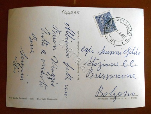 Cartolina Mercato Saraceno - 1965 - Picture 2 of 2