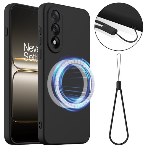 Fo OnePlus Nord 5, Luxury Skin Touch Feel Liquid Silicone Magnetic Cover Case - Picture 19 of 22