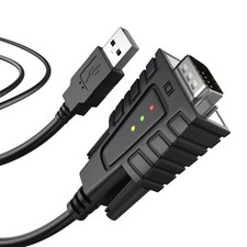 USB to RS232 Serial Adapter 3FT Cable Male/Male - Connect Legacy Devices