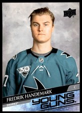 2020-21 Upper Deck Young Guns Fredrik Handemark Rookie San Jose Sharks #711 R106