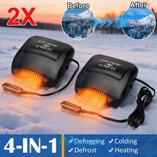 2x Car 12V 150W Quick Heater Windshield Heating Cooling Fan Defroster Demister