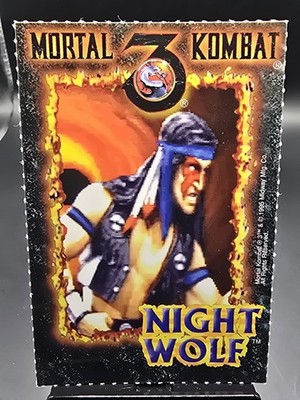 1995 MIDWAY Mortal Kombat 3 MK3 SNES Super Nintendo NIGHT WOLF