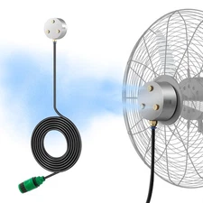 Fan Misters for Cooling Outdoor, Magnetic Mister Fan Kit, Triple Nozzle Desig...