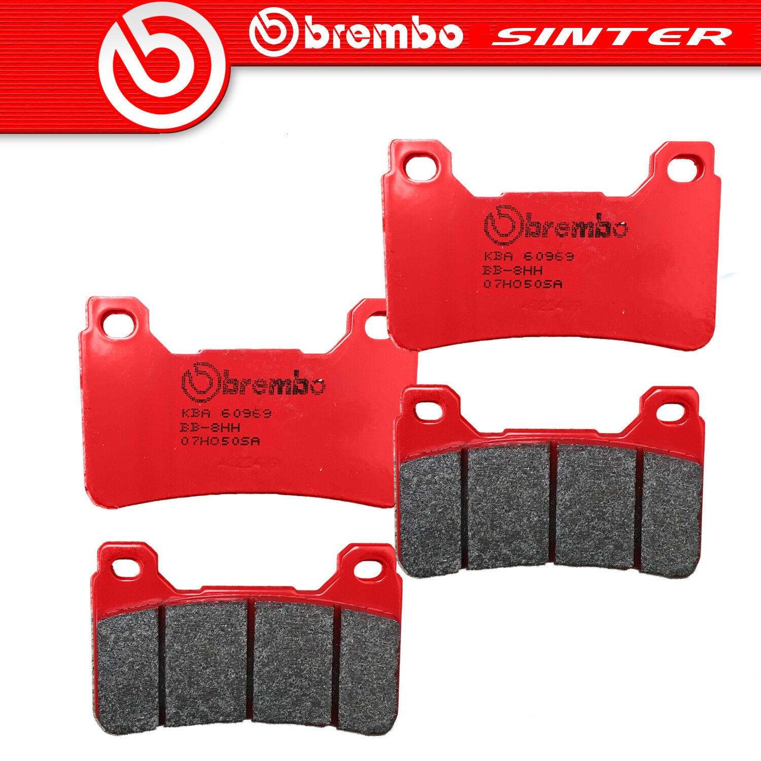 Motorcycle Brake Pads Set Front 07HO50SA Brembo Genuine Top Quality Guaranteed - Image 35
