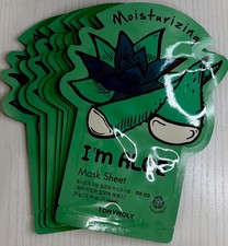NEW TONYMOLY pack of 8 Aloe Face Sheet Masks