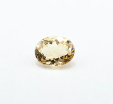 Natural Yellow Beryl Faceted Gemstone, Genuine Beryl Cut 1.50 Ct, 8.5X6.5 MM