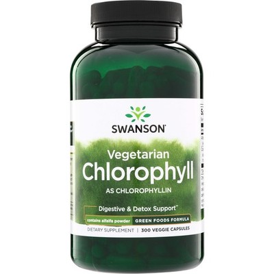 Swanson Chlorophyll 60 mg 300 Veggie Capsules