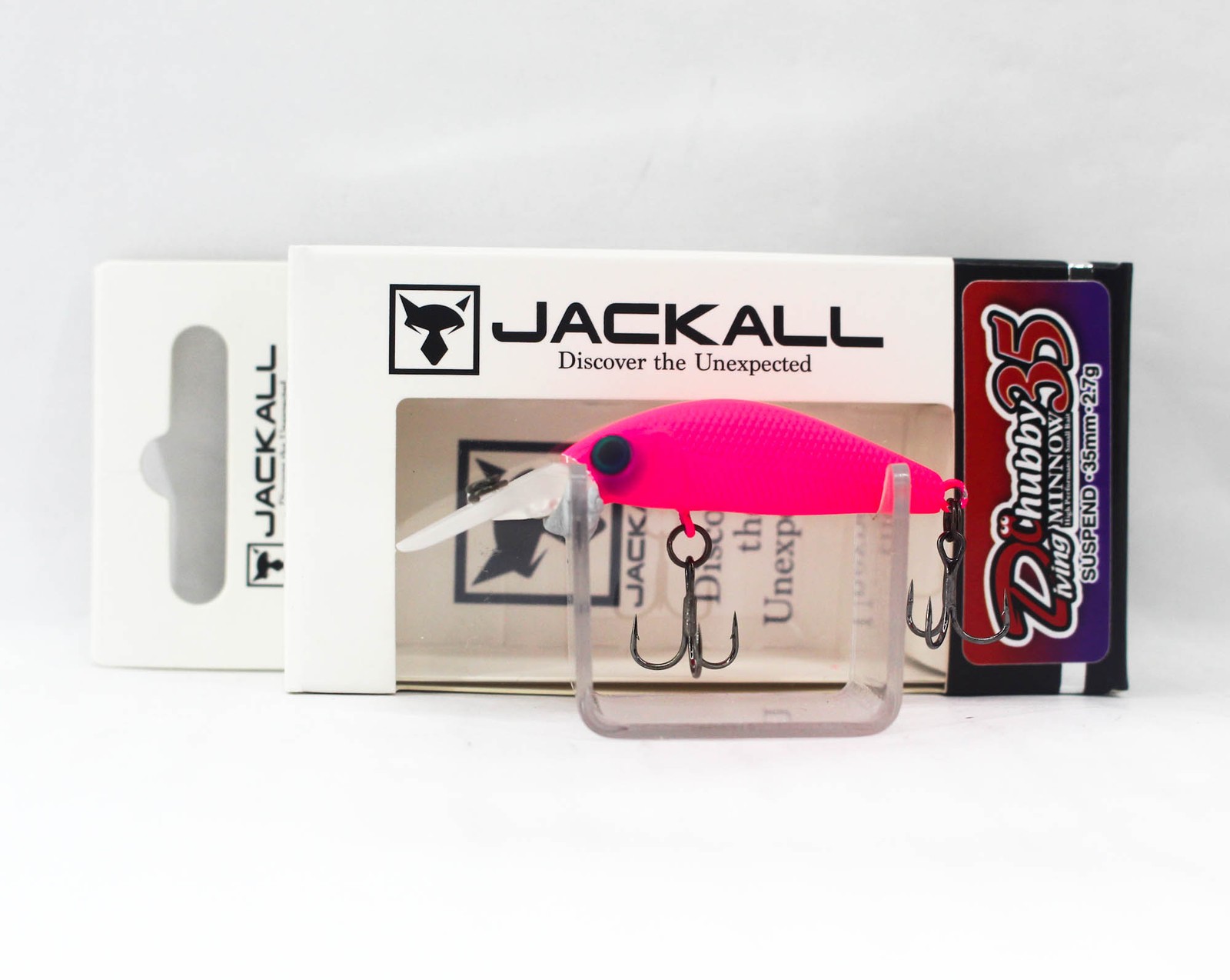 Jackall Diving Chubby Minnow 35 Suspend Lure Pink (0314)