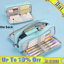 Pencil Case for Girls Boys Large Pencil Cases Big Capacity with 3 Compartments