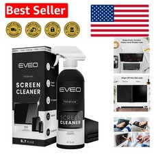 6.7oz Screen Cleaner Spray Kit Microfiber Cloth - Streak-Free for All Screens
