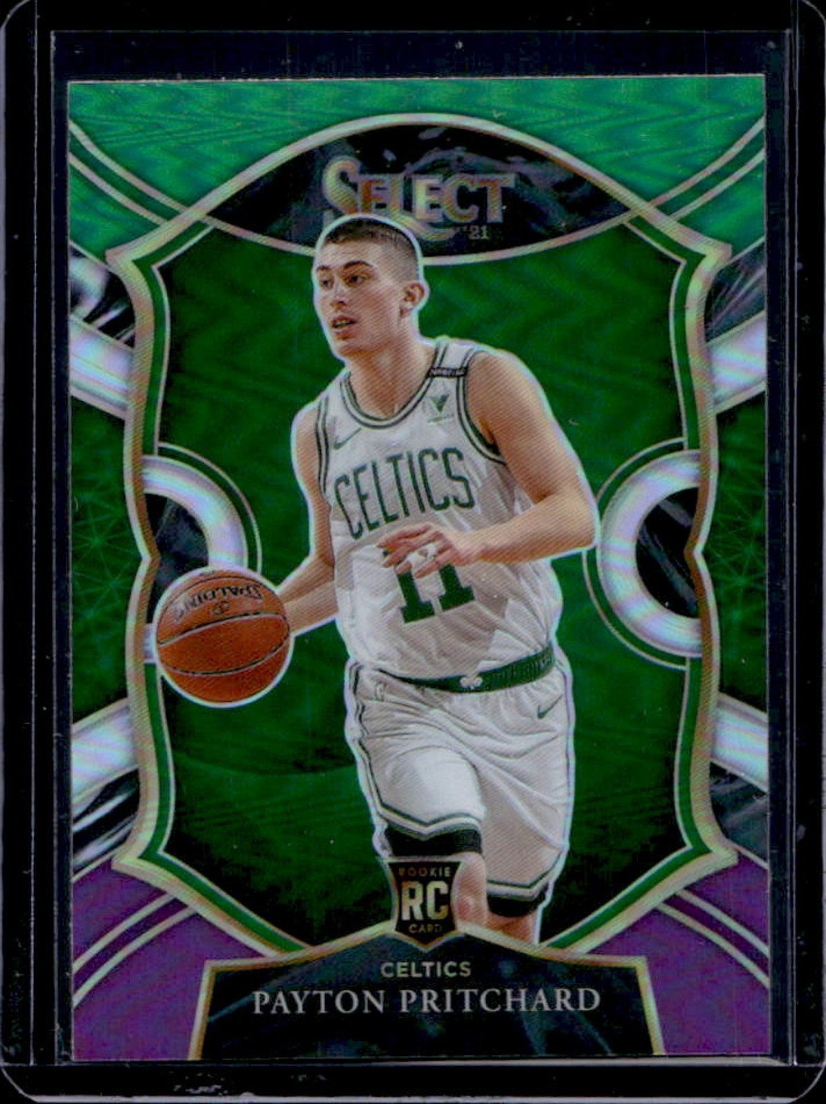 2020-21 Panini Select Payton Pritchard RC Green White Purple Concourse #86