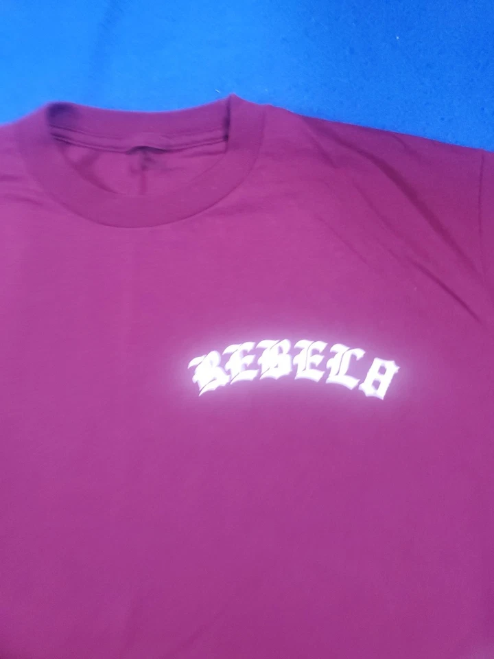 Rebel 8 Burgundy T-Shirt Men's Size Medium NWOT San Francisco tattoos Skating - Image 2 of 4