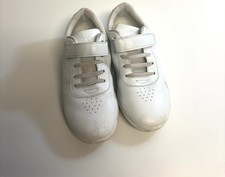 Girls White Cheer Shoes Size 1 Athletic Cheerleading Sneakers
