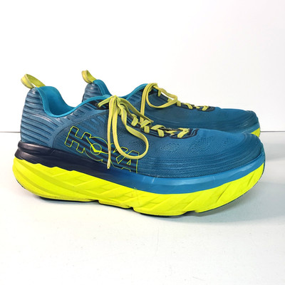 HOKA ONE ONE Bondi 6 1019269 CSSB Mens 13 Caribbean Sea Green Storm Blue Neon 