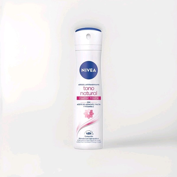 3 x Nivea Tono Natural Classic Touch Spray Desodorante 48H (89 g cada uno)