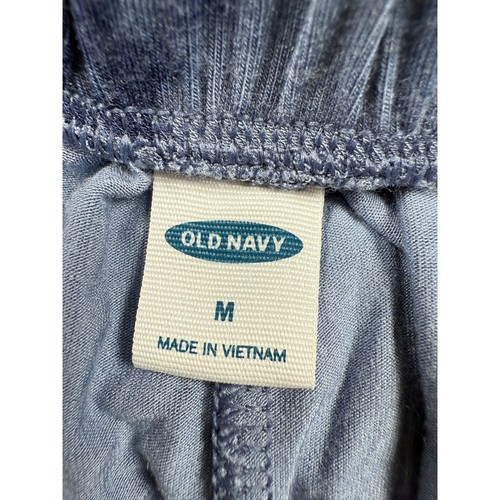 Women's Tie Dye Jogger Pants Size Medium Blue Baggy Lounge Old Navy - Picture 4 of 9