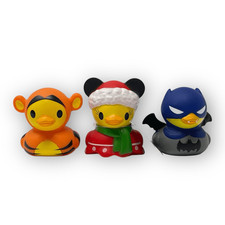 Disney Duckz Minnie Mouse Santa Batman Tigger Rubber Duck Lot of 3 Jazwares