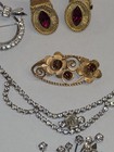 Large Lot Of Antique Vintage Jewelry Rhinestones Resale — photo 4