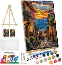 Paint by Numbers Kit DIY Canvas Painting Set for Adults Kids Home Decor Gift DIY