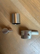 Hansgrohe shower thermostatic mixer in brushed nickel finish