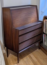 Mid-century Afromosa Teak Bureau by Richard Hornby for Fyne Ladye. 1960's.