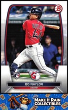 Bo Naylor 2023 Bowman #60 Cleveland Guardians Rookie RC