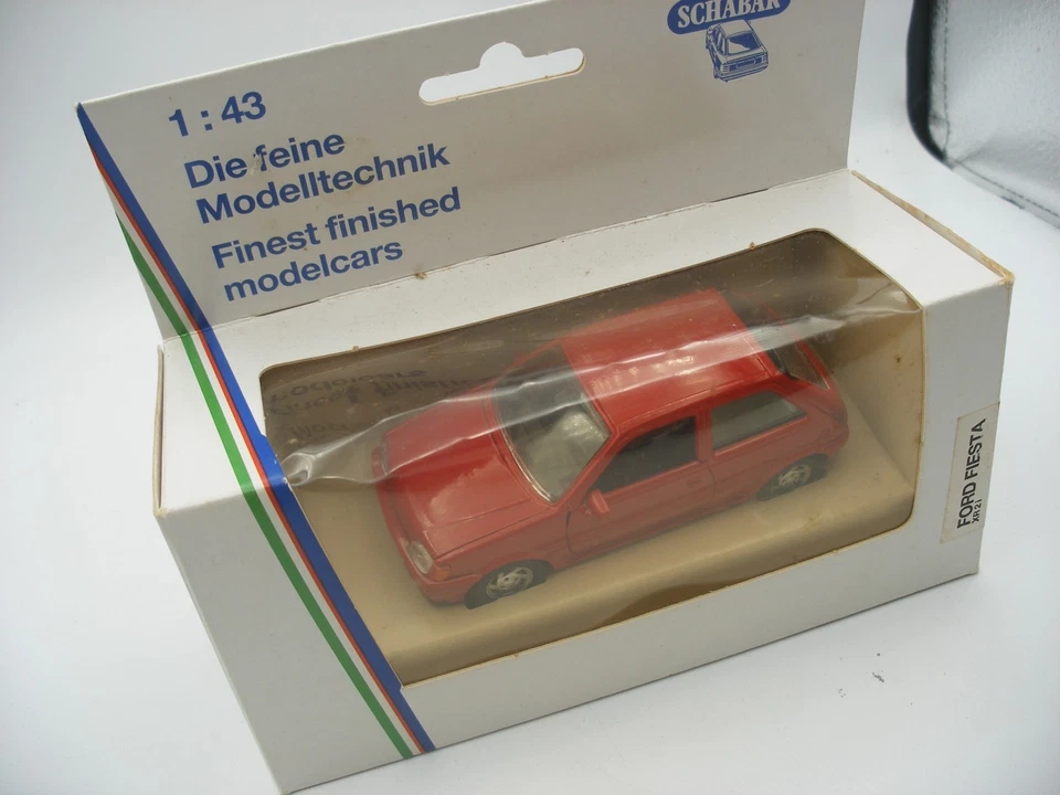 voiture 1/43 eme SCHABAK 1085 FORD FIESTA XR-2i Rouge Red - Imagem 2 de 4