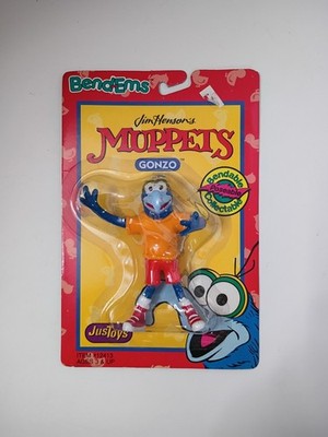 Vintage Jim Henson's Muppets Gonzo Bend-Ems Figure MOC Just Toys Rare 1990s COOL