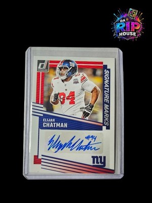 2025 Donruss #SM-ECN Elijah Chatman Signature Marks