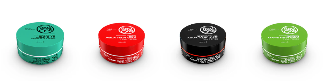 Red One Aqua Hair Gel Wax for Locs & Styling - No Flakes - Strong