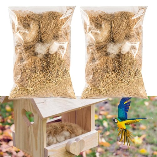 Bieten Sie eine komfortable Nistumgebung mit unserem 2er-Pack Nistmaterial - Bild 2 von 12