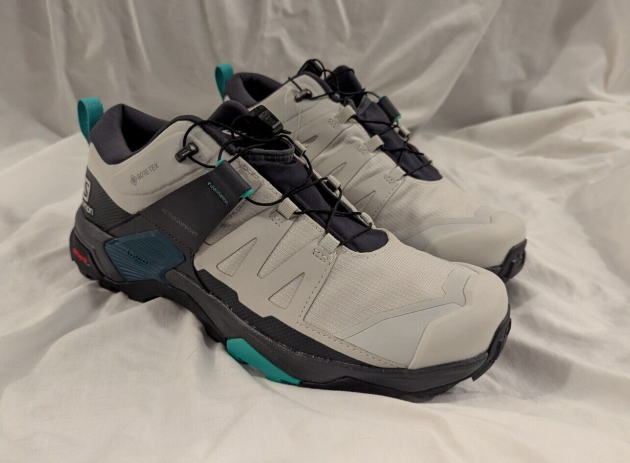 NUOVA scarpa da trekking bassa Salomon donna X Ultra 4 GTX taglia 11 bianca