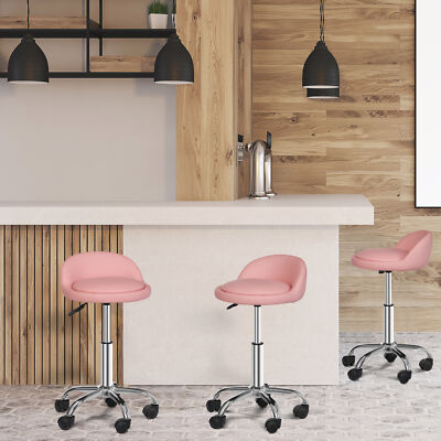 Adjustable Salon Stool Hydraulic Rolling Chair Tattoo Facial