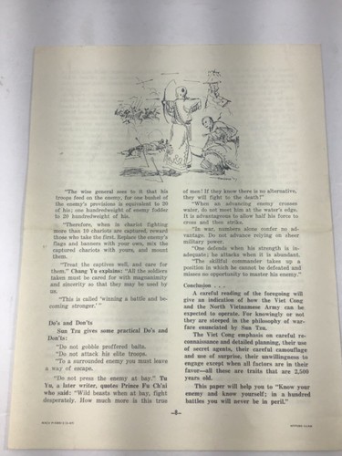 MACV Command Information Pamphlet 7-67 The Art of War - Picture 2 of 4