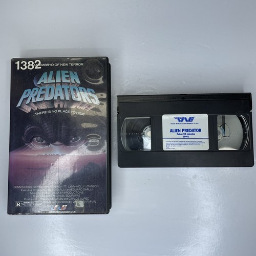Alien Predators (VHS) Plastic Box, Ex Rental, Dennis Christopher - Picture 1 of 7