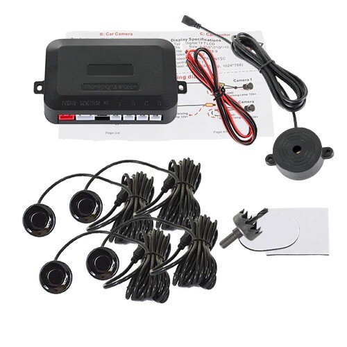 4 Sensors Buzzer 22mm Car Parking Kit Reverse Backup Radar Sound Alert Indicato - Picture 10 of 16